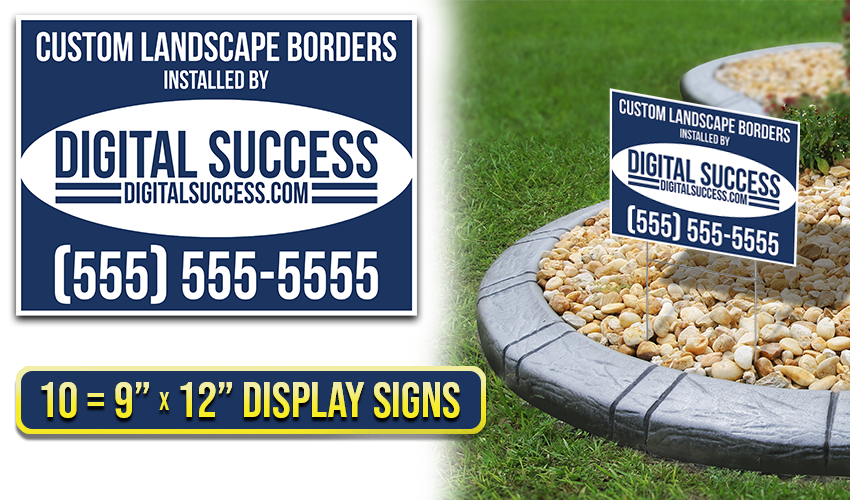 Custom - 10 = 9" x 12" Display Signs