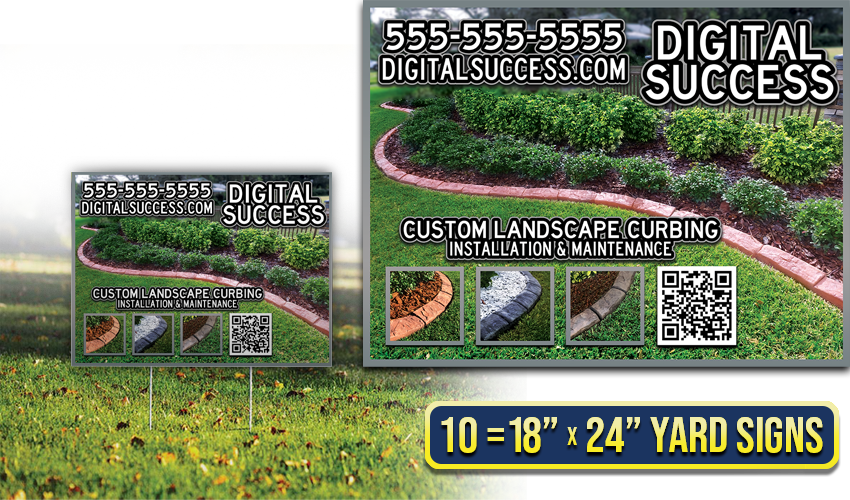 Standard - 10 = 18" x 24" Yard Signs