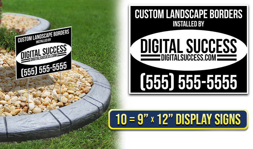 Standard - 10 = 9" x 12" Display Signs