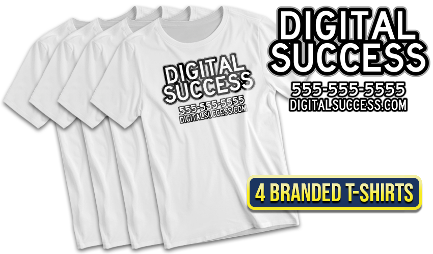 Standard - 4 Branded T-Shirts
